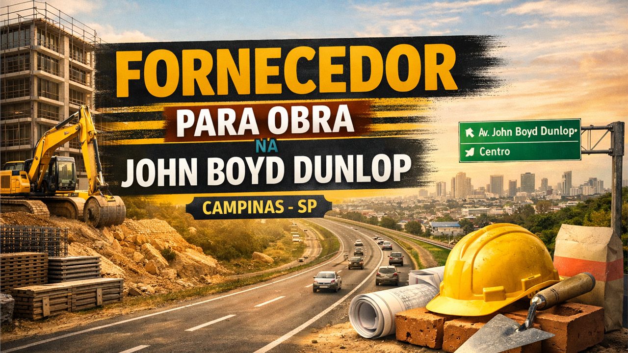 Imagem do artigo Fornecedor para obra na John Boyd Dunlop