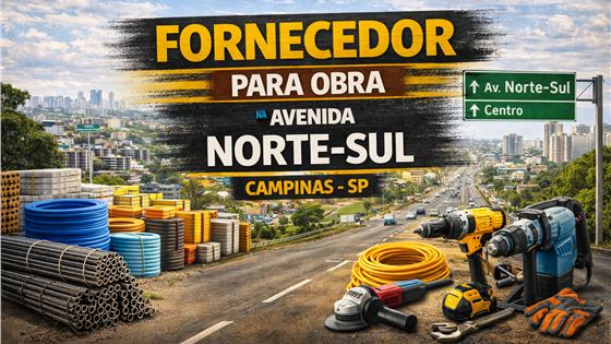 Capa do artigo Fornecedor para obra na Avenida Norte-Sul
